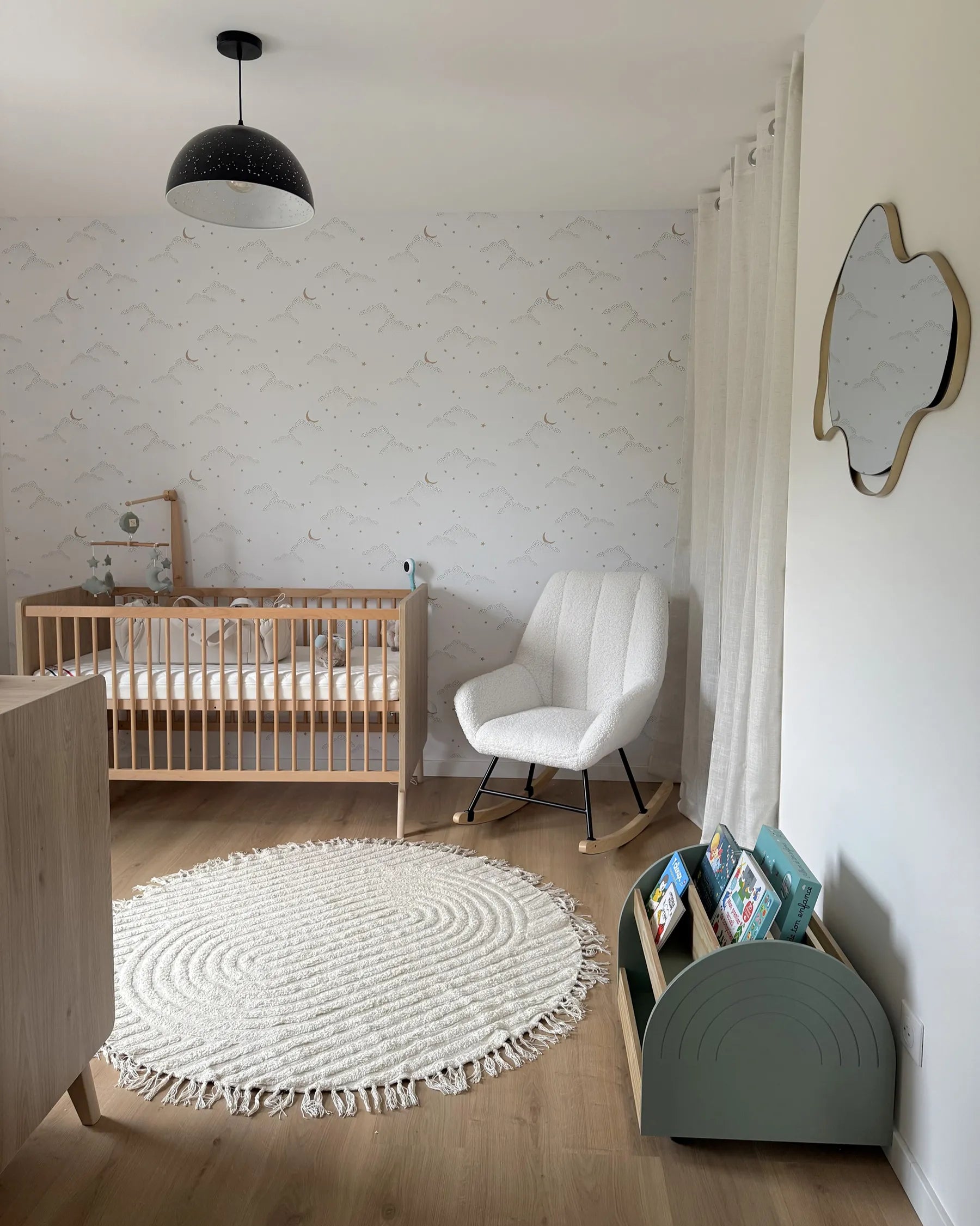 Rocking Chair KINNO Boucle Off-White