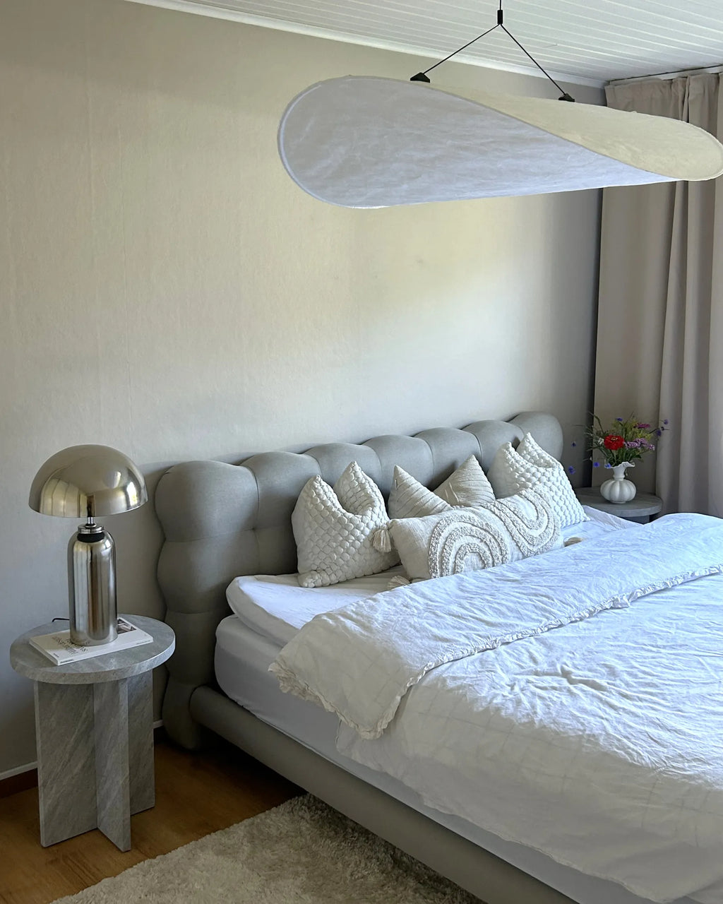 Side Table STANTON Grey Concrete Effect