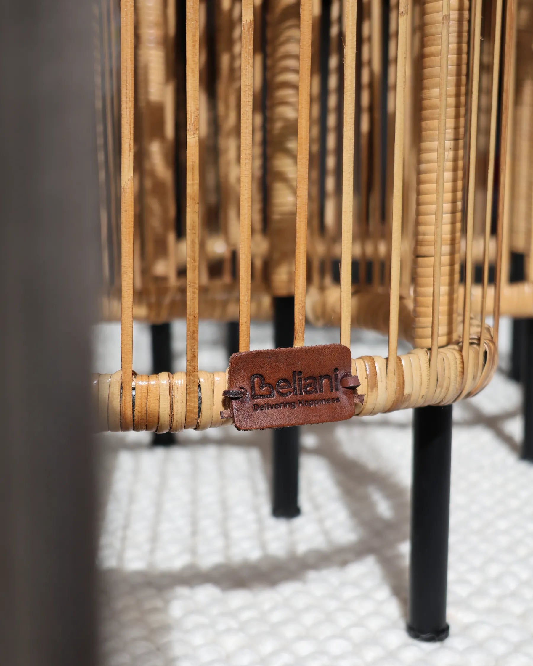 Set of 2 Coffee Tables CESENATICO Rattan Natural