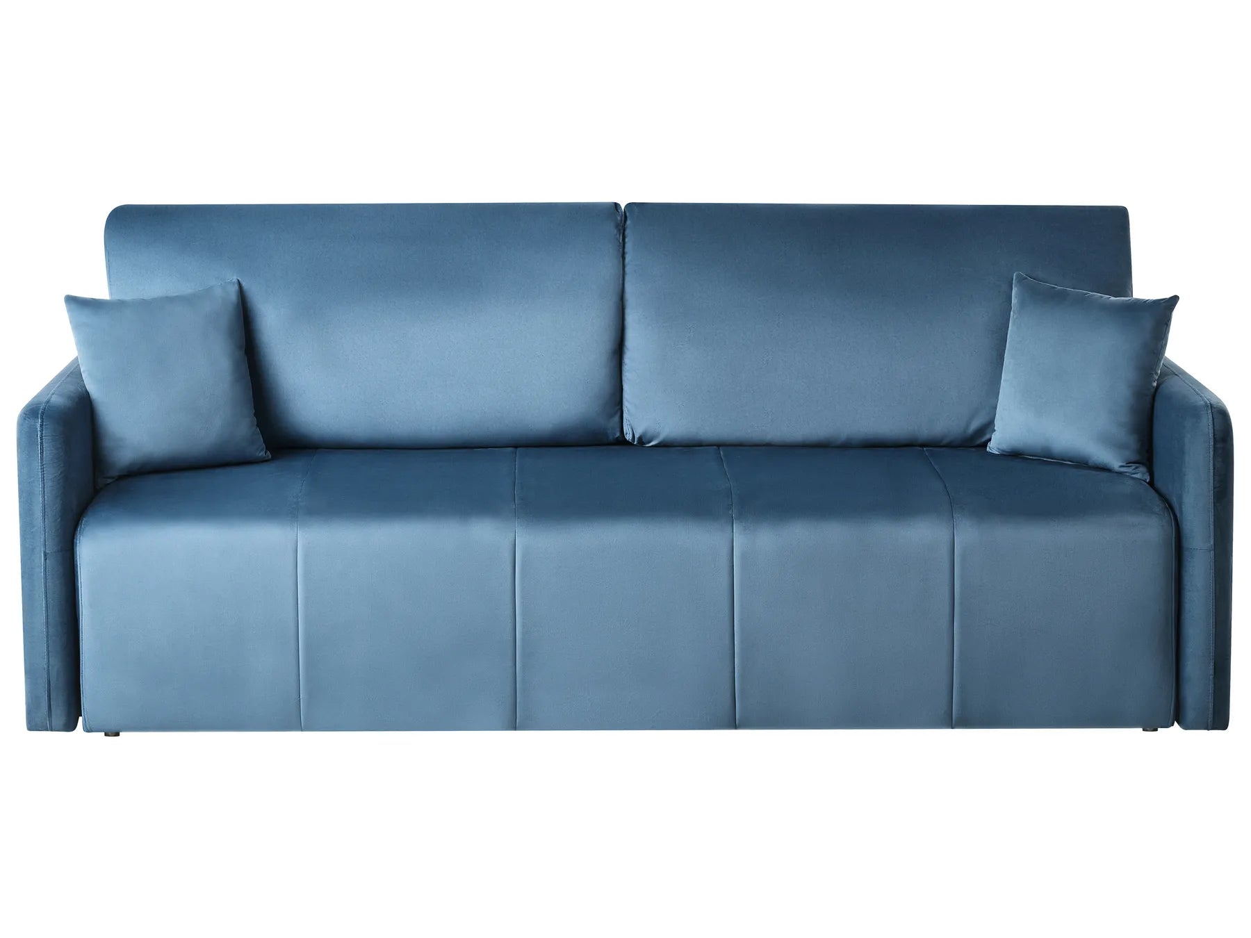Sofa Bed 3 Seater EGGE Velvet Blue