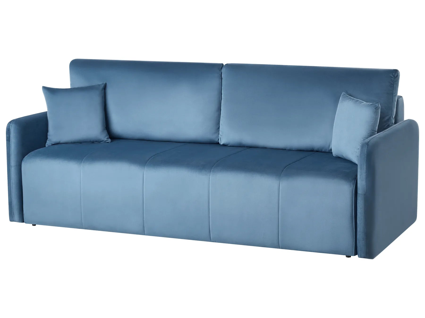 Sofa Bed 3 Seater EGGE Velvet Blue