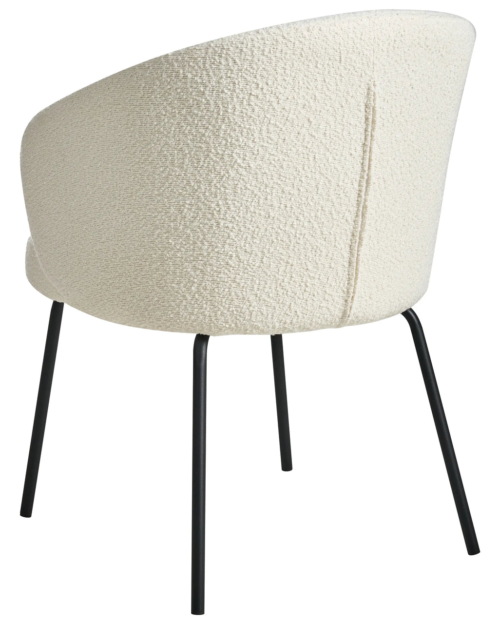 Set of 2 Dining Chairs LUDDEN Boucle Light Beige