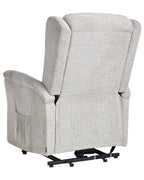 Electric Recliner Chair ELEGY With Footrest Fabric Light Grey