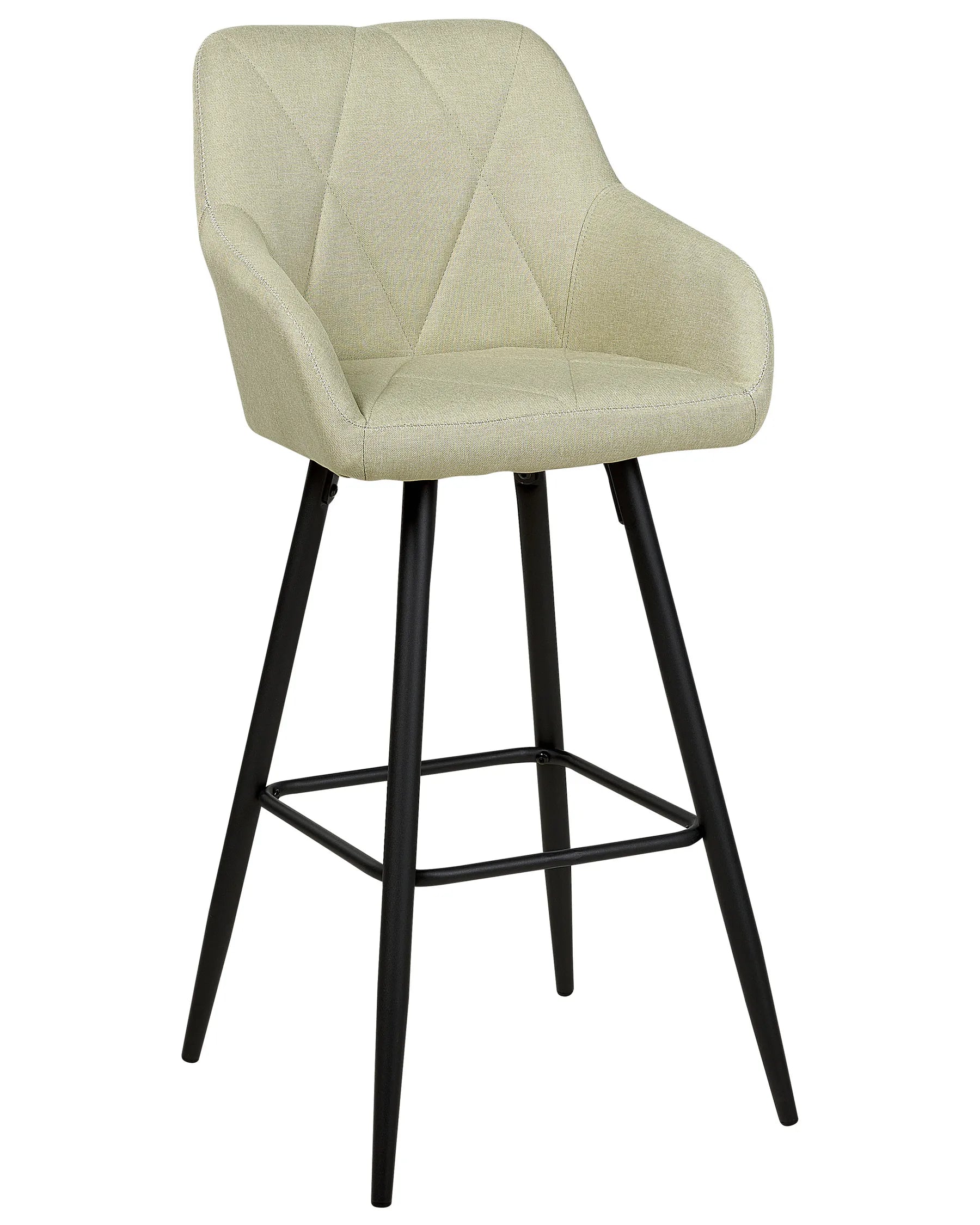 Set of 2 Bar Chairs DARIEN Light Green