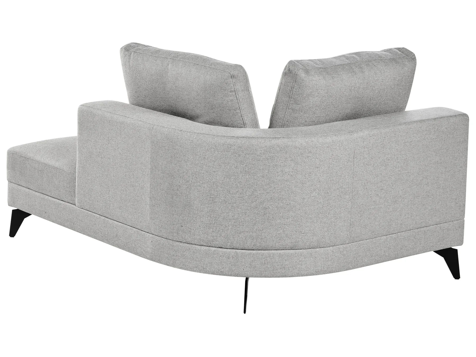 Chaise Longue MARUM Faux Linen Grey