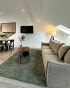 Sofa Bed 3 Seater KRAMA Fabric Brown with Storage