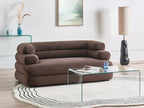 Sofa 2 Seater HELLE Velvet Dark Brown