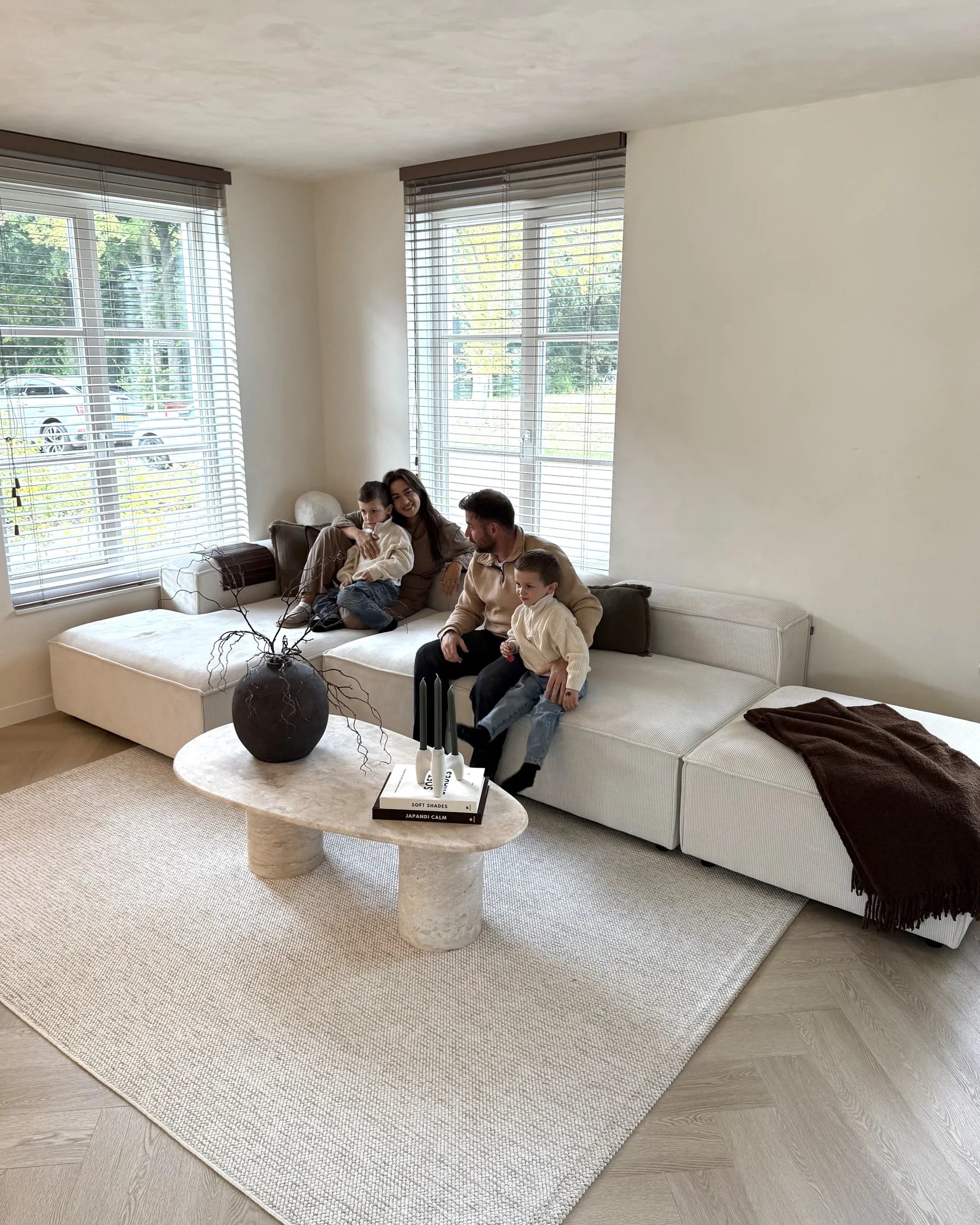 Ottoman ARDAL Corduroy Off-White