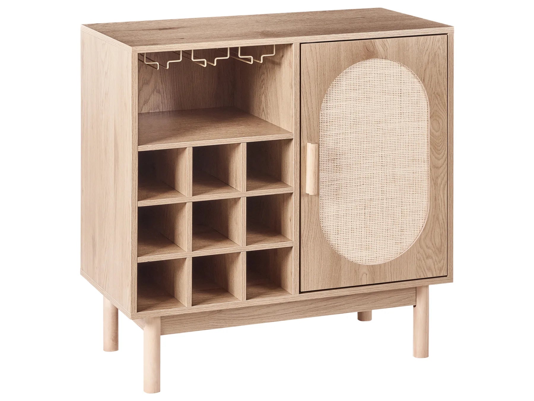Wine Cabinet COSTELLO Light Brown