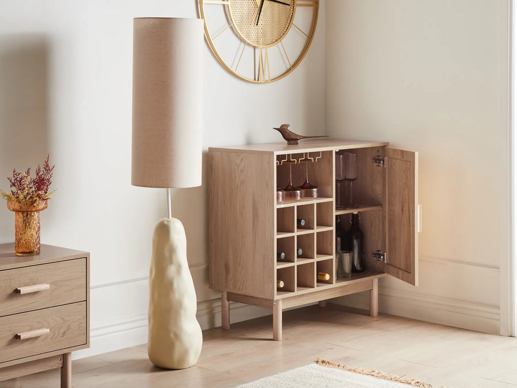 Wine Cabinet COSTELLO Light Brown