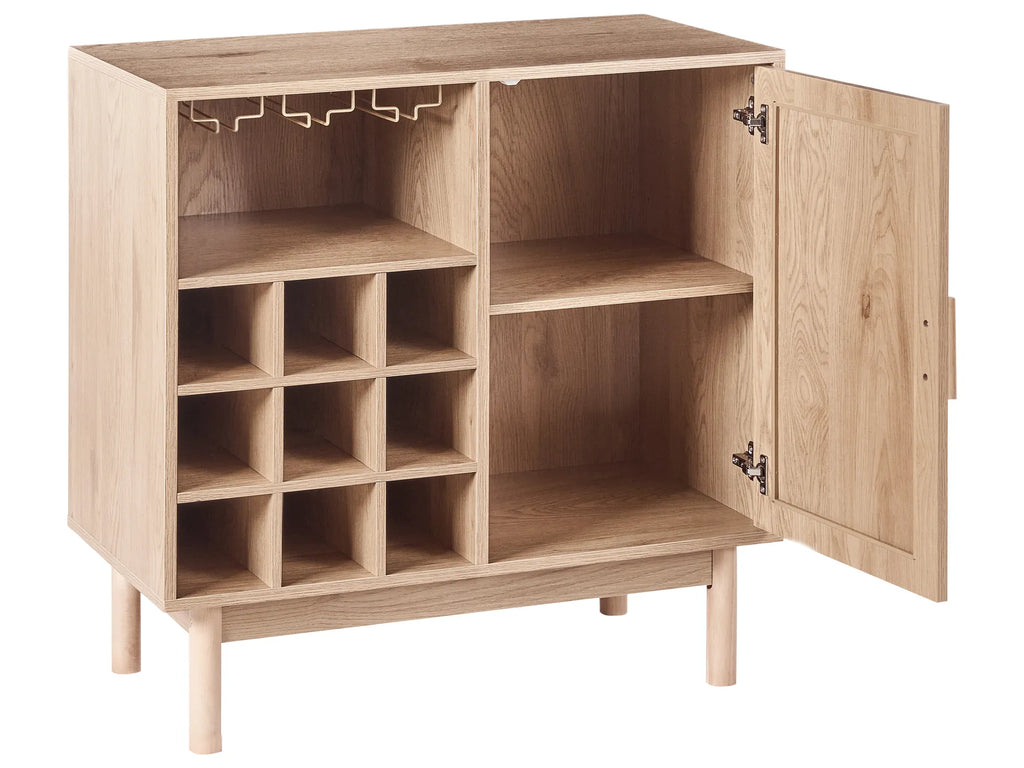 Wine Cabinet COSTELLO Light Brown