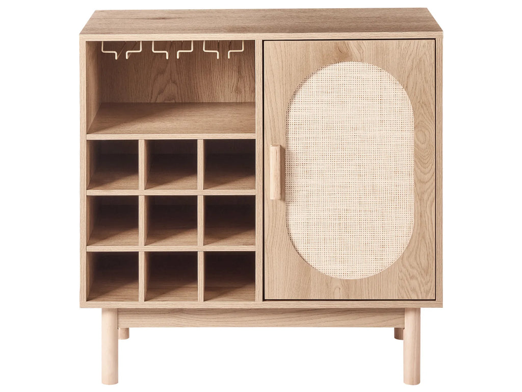 Wine Cabinet COSTELLO Light Brown