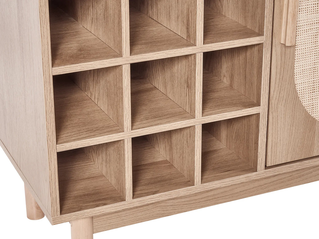 Wine Cabinet COSTELLO Light Brown