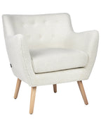 Armchair DRAMMEN Boucle White