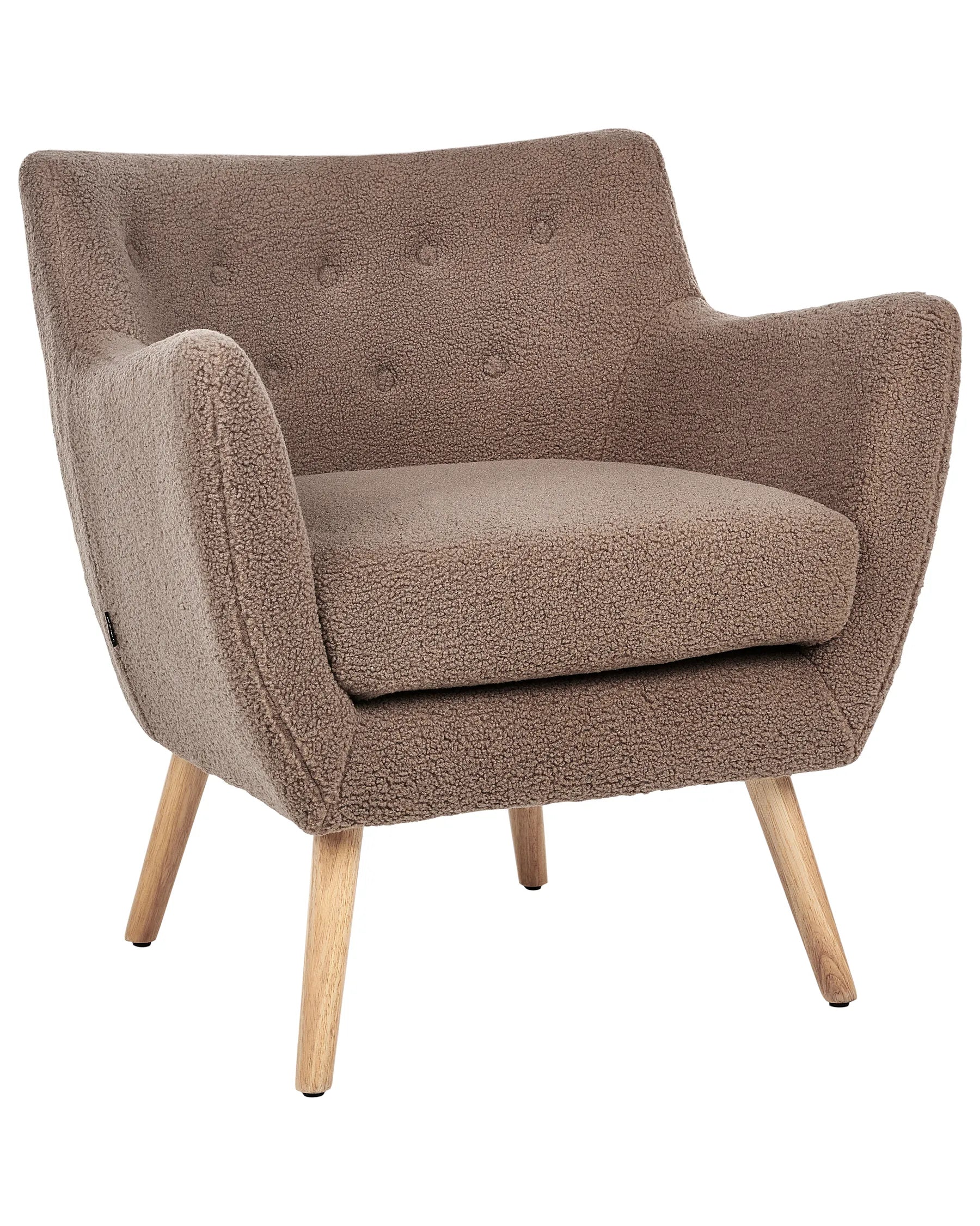 Armchair DRAMMEN Boucle Brown