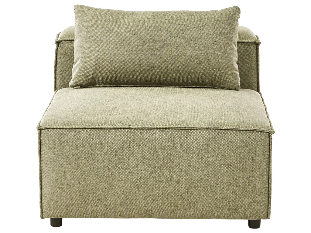 1-Seat Section BRANDE Fabric Light Green
