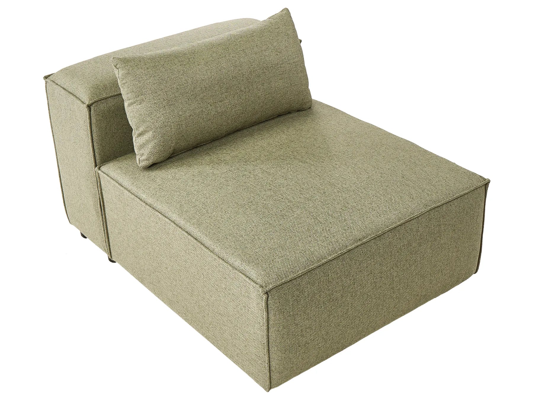 1-Seat Section BRANDE Fabric Light Green