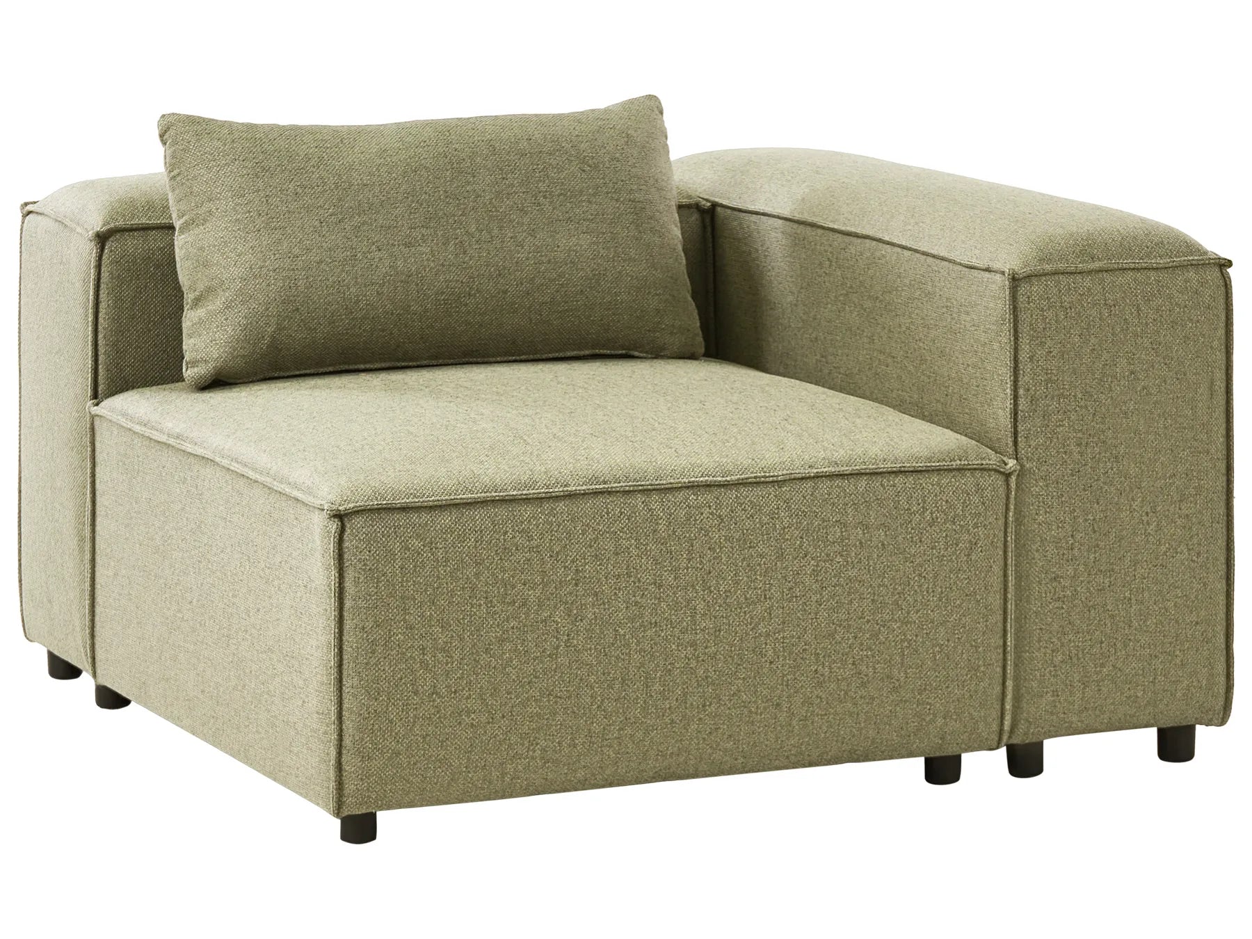 Corner Seat BRANDE Fabric Light Green Symmetrical