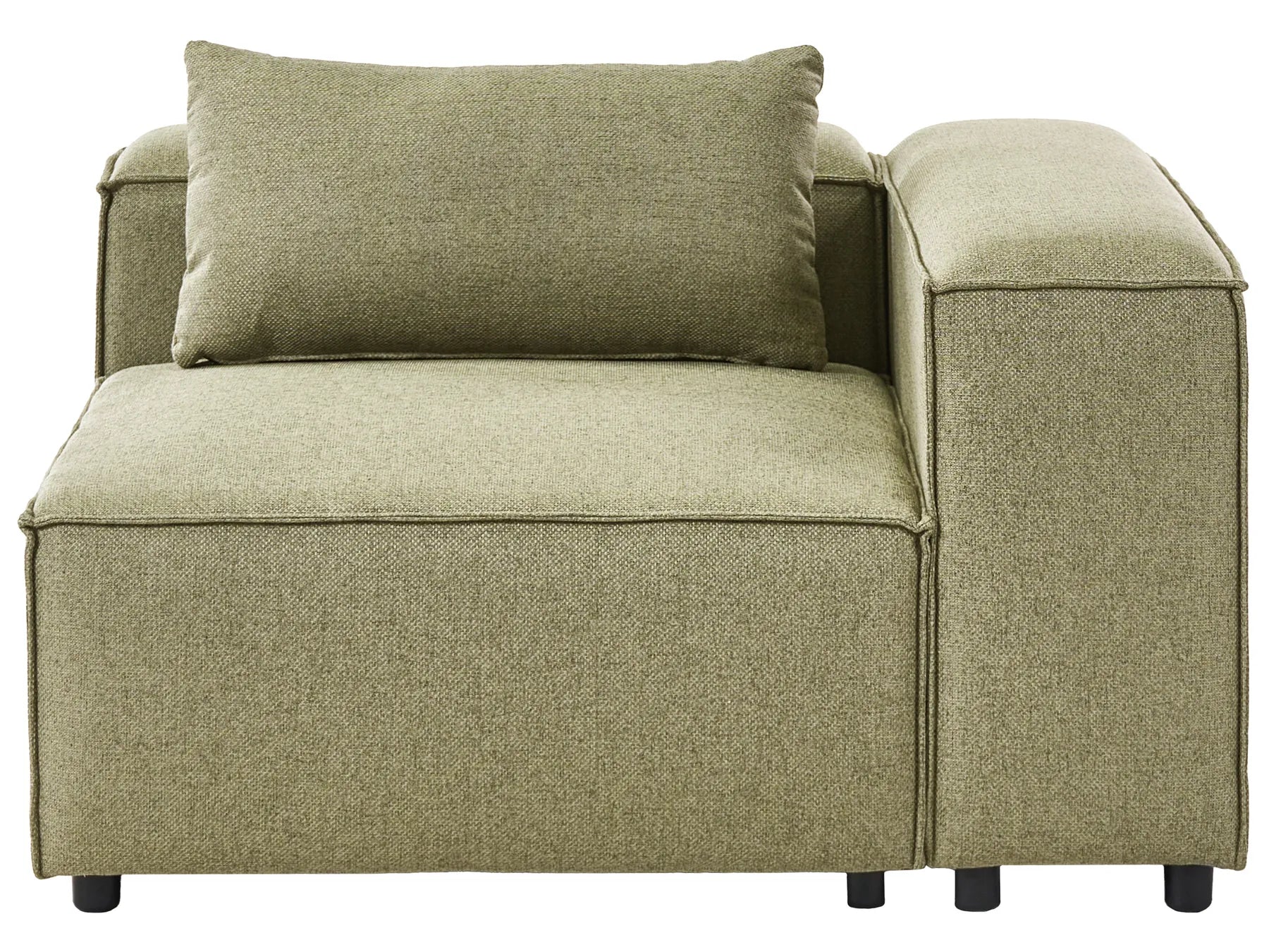 Corner Seat BRANDE Fabric Light Green Symmetrical