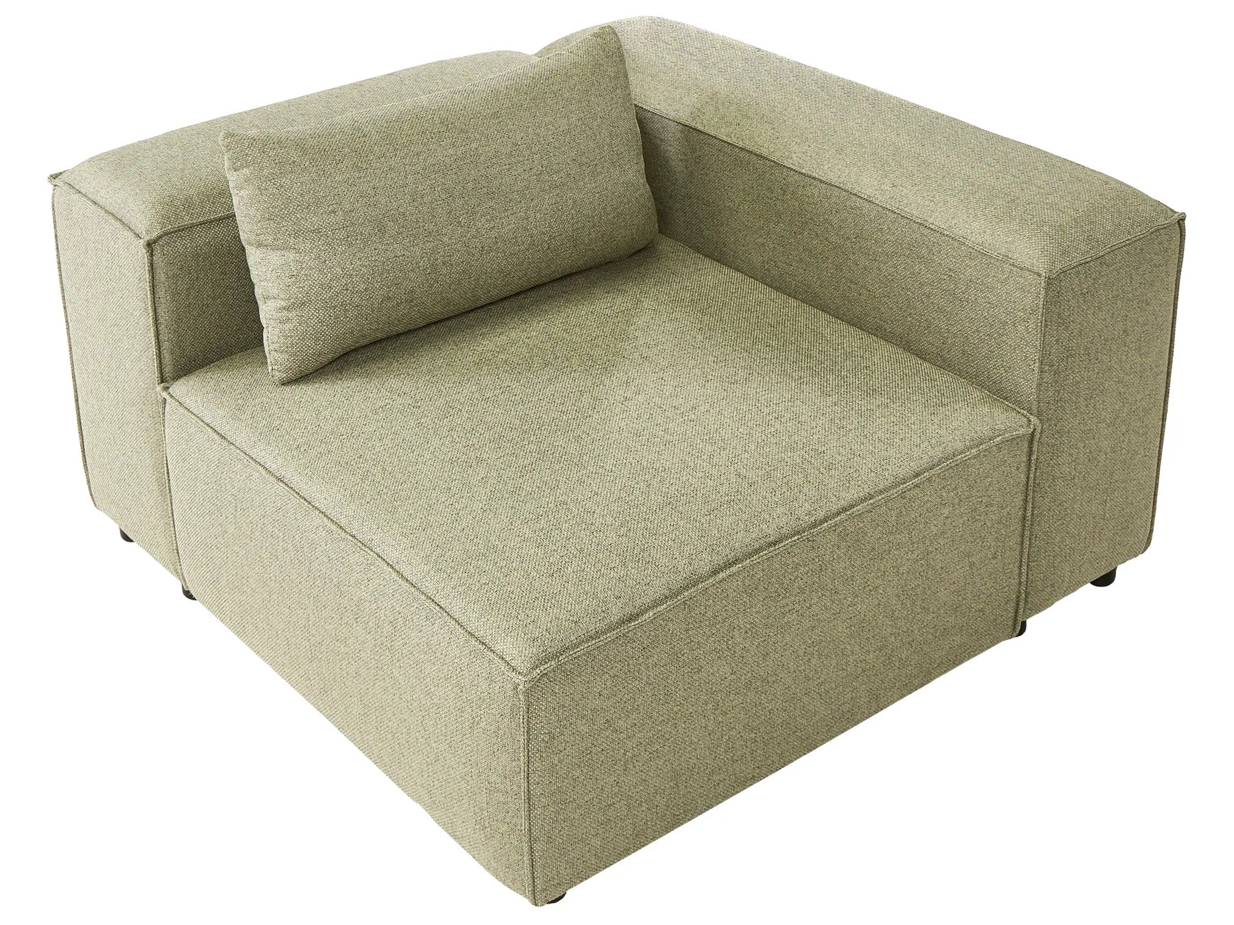 Corner Seat BRANDE Fabric Light Green Symmetrical