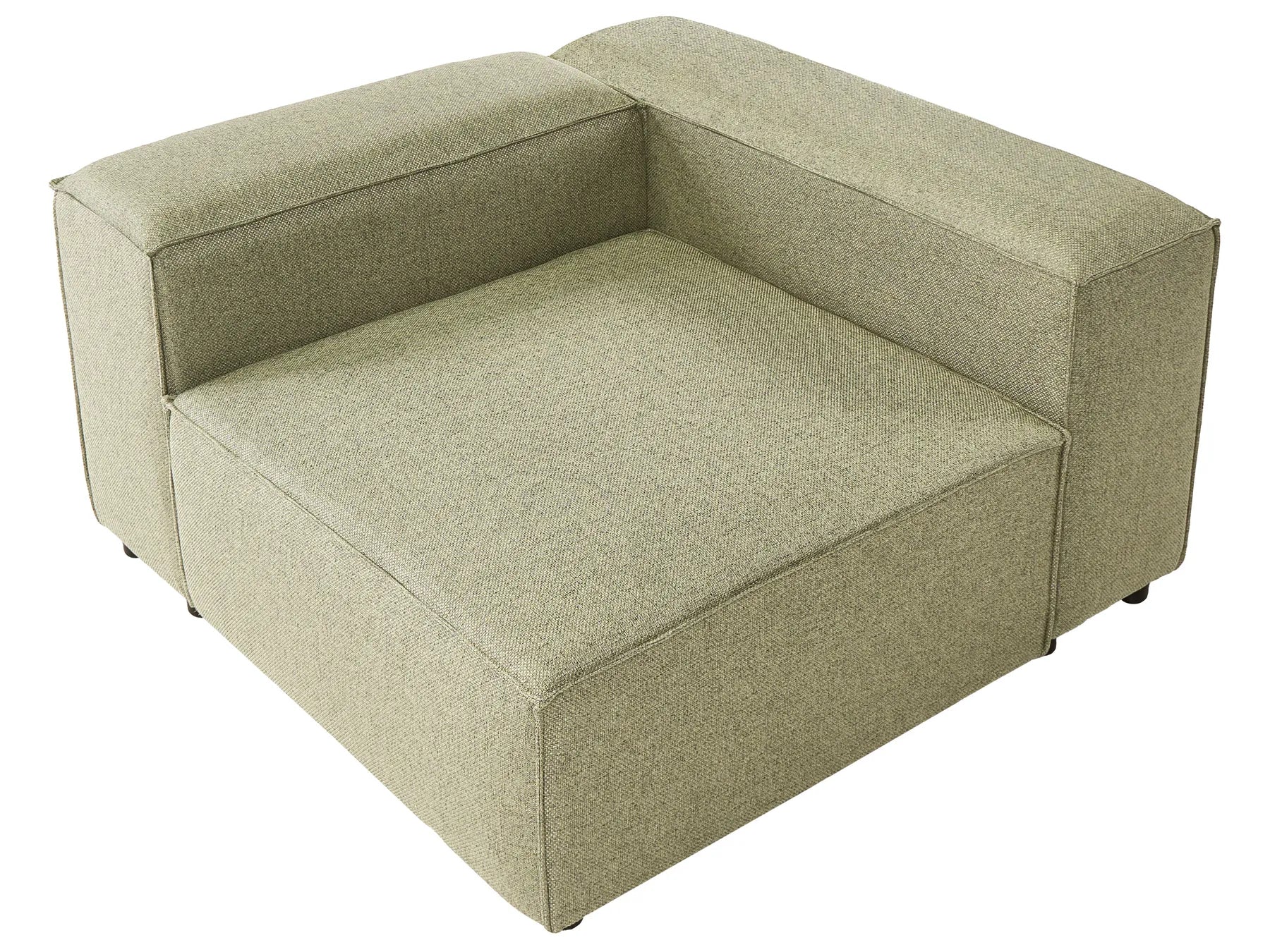 Corner Seat BRANDE Fabric Light Green Symmetrical