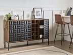 Wine Cabinet CARAQUET Dark Brown