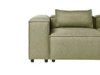 Modular Sofa 3 Seater BRANDE Fabric Light Green