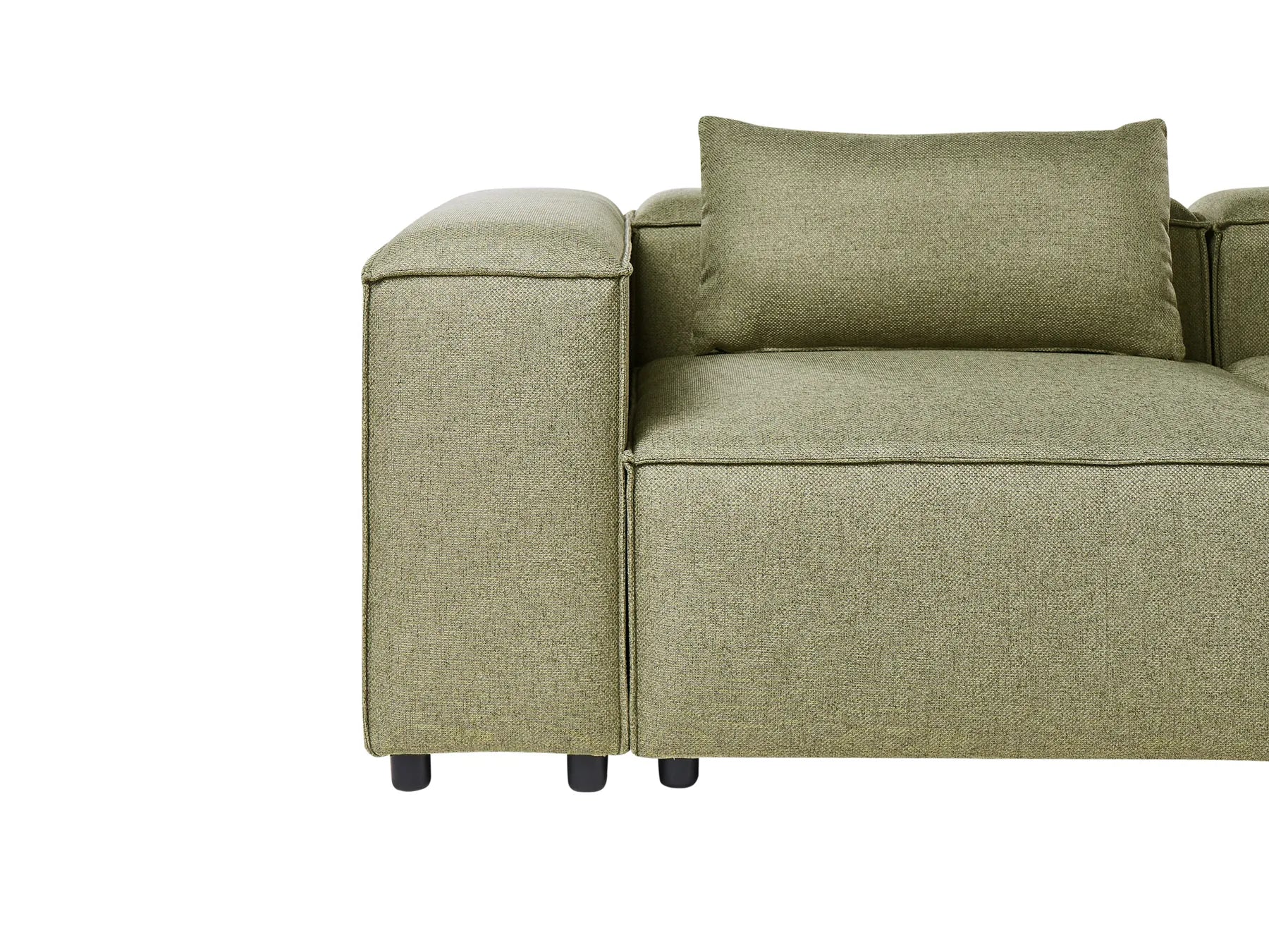 Modular Sofa 3 Seater BRANDE Fabric Light Green