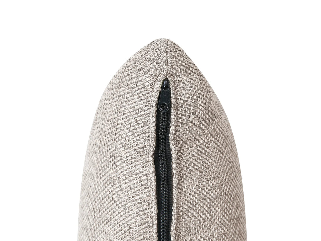 Right-Hand Chaise Lounge BRANDE Fabric Light Brown