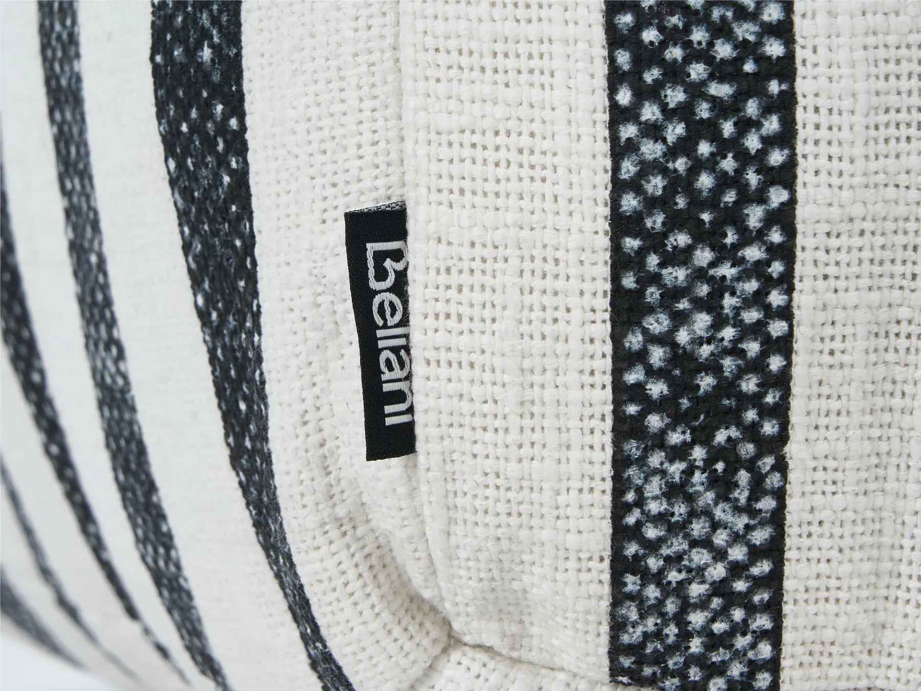 Floor Cushion ASHTI Cotton Black/ White