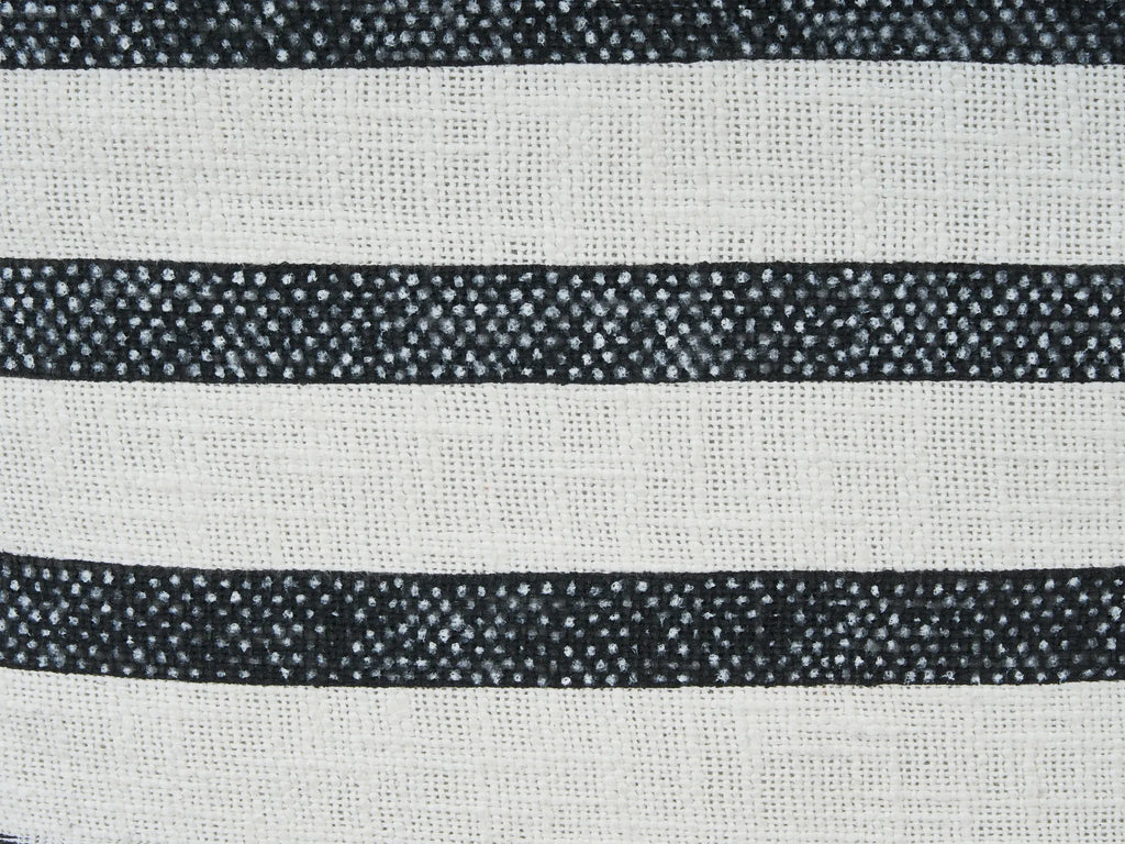 Floor Cushion ASHTI Cotton Black/ White