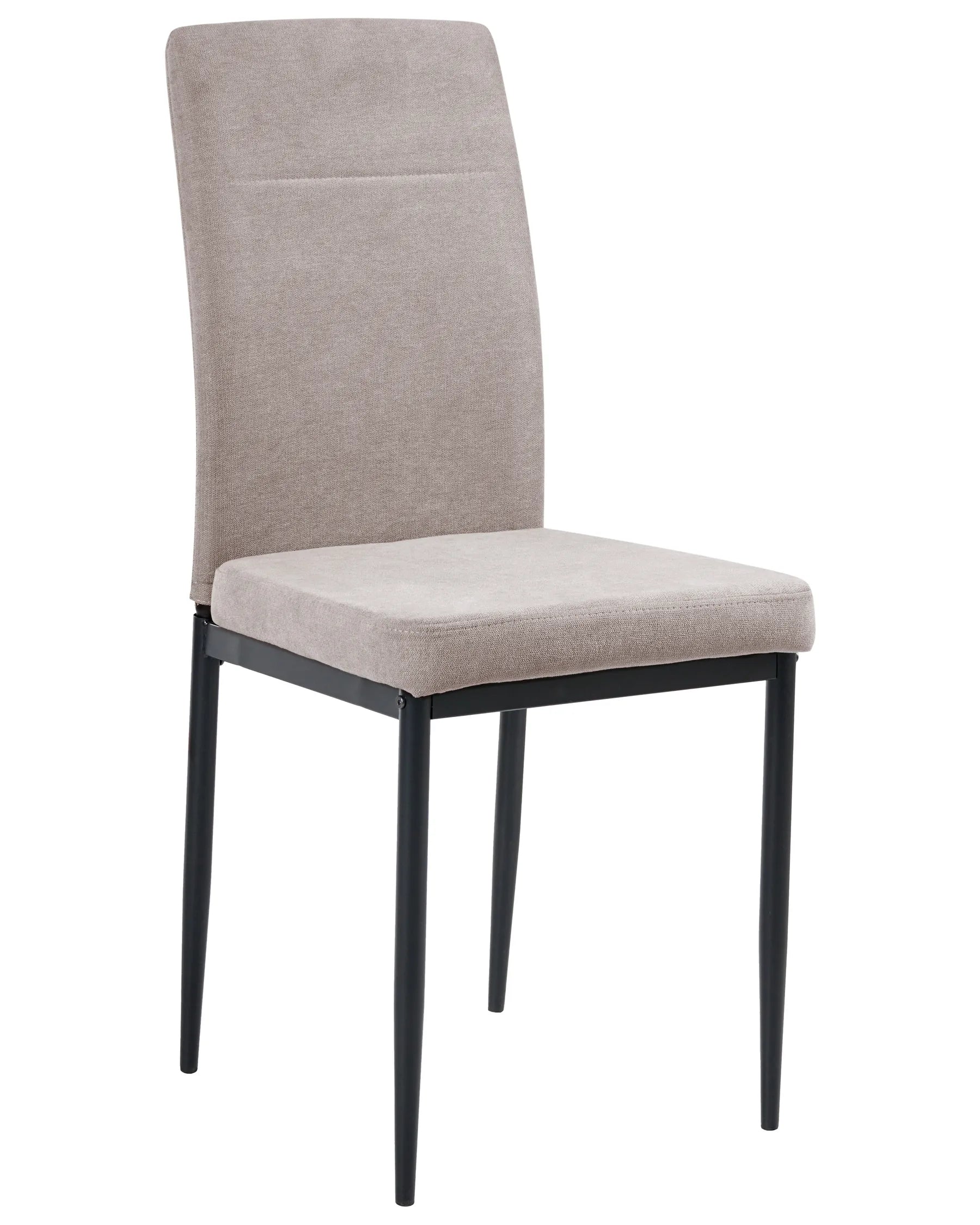 Set of 4 Dining Chairs RINER Fabric Taupe