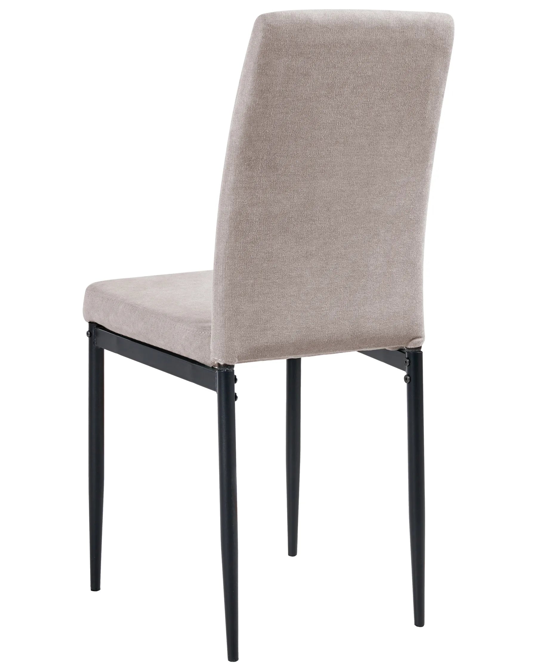Set of 4 Dining Chairs RINER Fabric Taupe