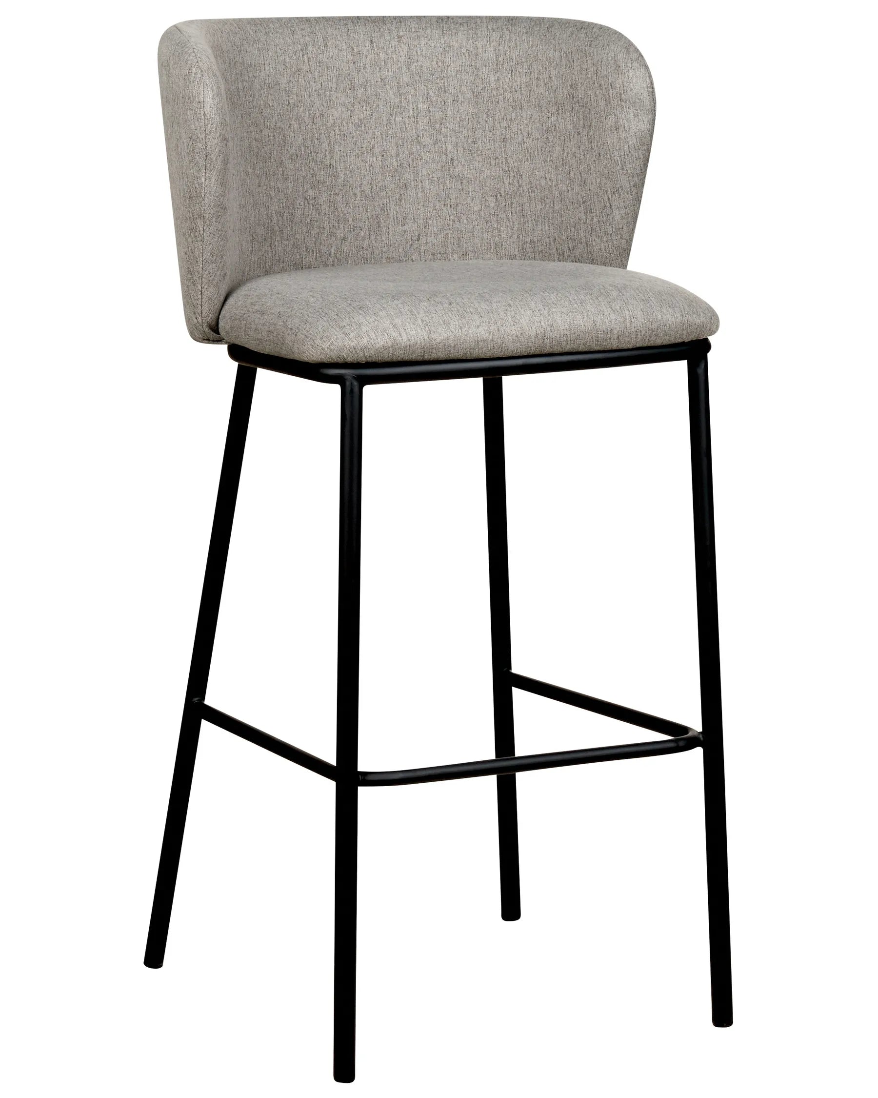 Set of 2 Bar Chairs MINA Grey