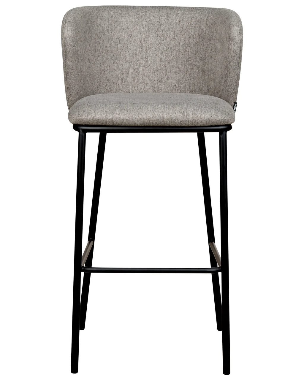Set of 2 Bar Chairs MINA Grey