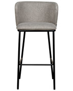 Set of 2 Bar Chairs MINA Grey