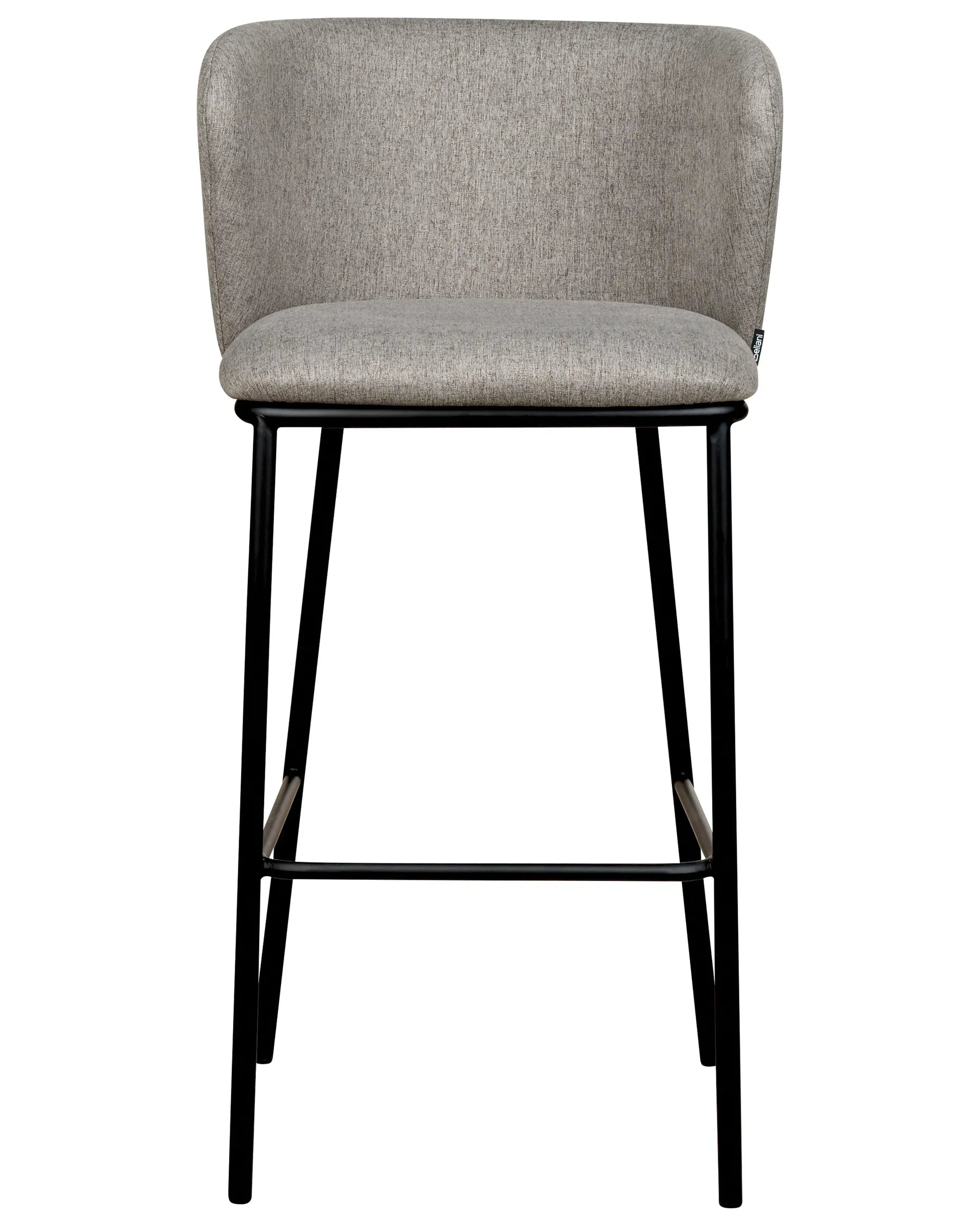 Set of 2 Bar Chairs MINA Grey