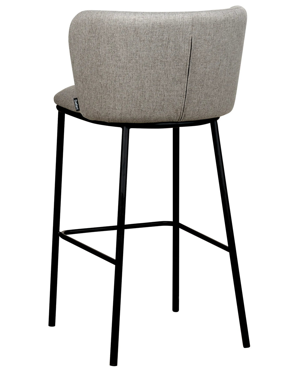 Set of 2 Bar Chairs MINA Grey