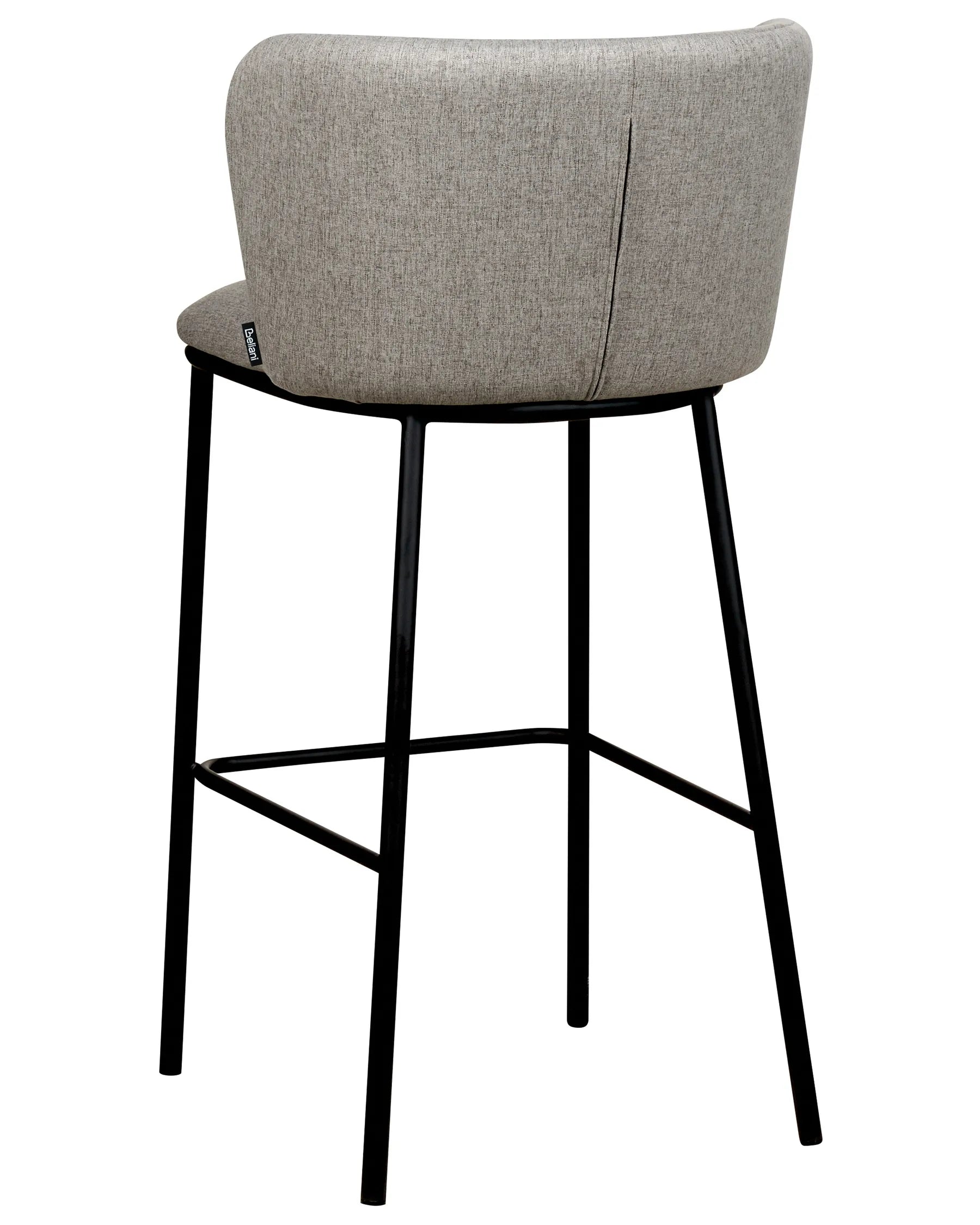 Set of 2 Bar Chairs MINA Grey