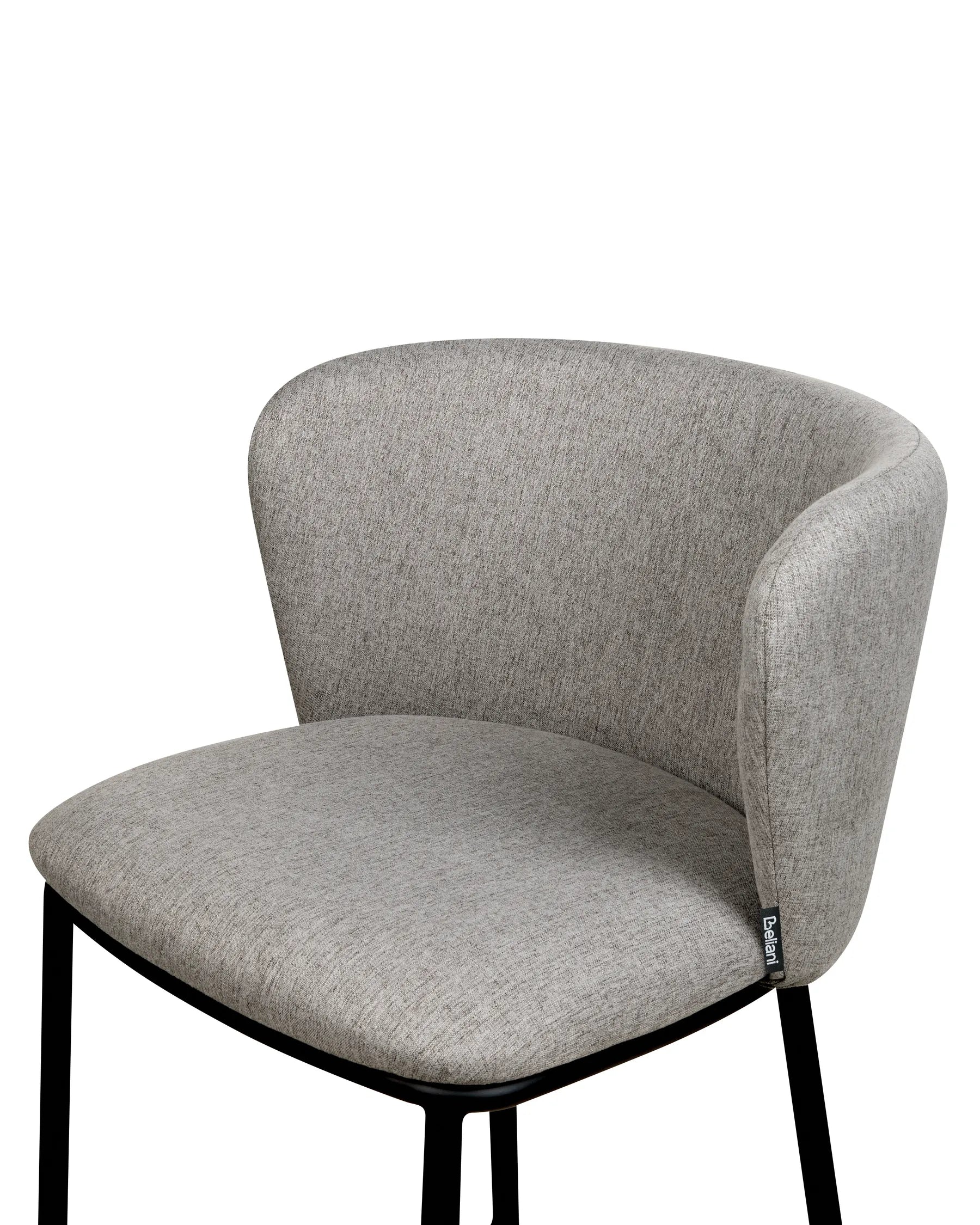 Set of 2 Bar Chairs MINA Grey