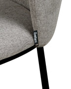 Set of 2 Bar Chairs MINA Grey