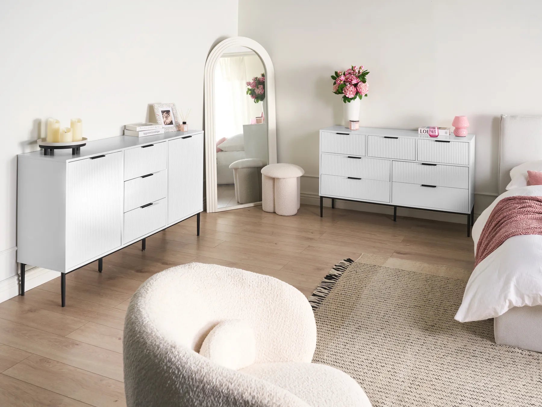 7 Drawer Chest LEDUC White