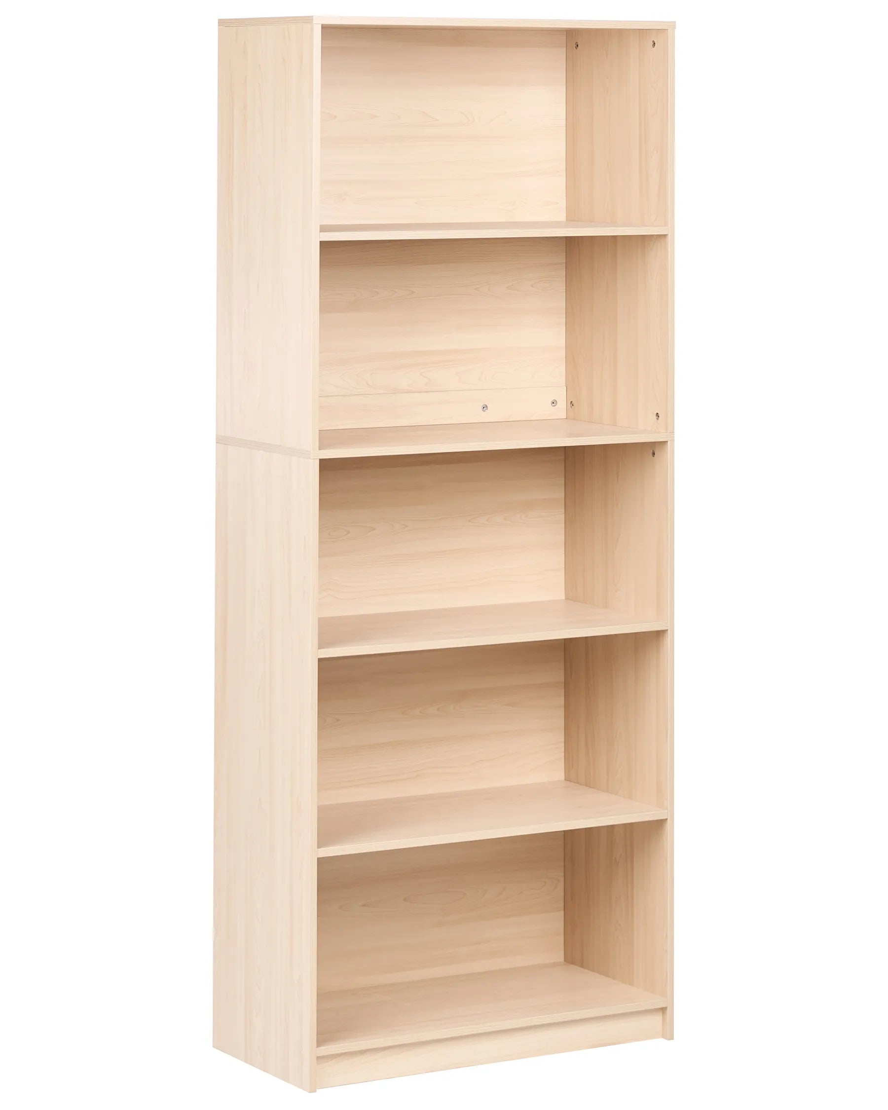 5 Tier Bookcase ZEHNA 197 cm Light Brown
