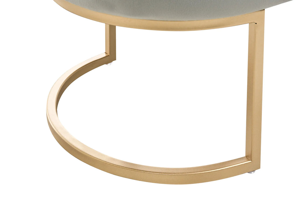 Bench MILRY Velvet Light Grey