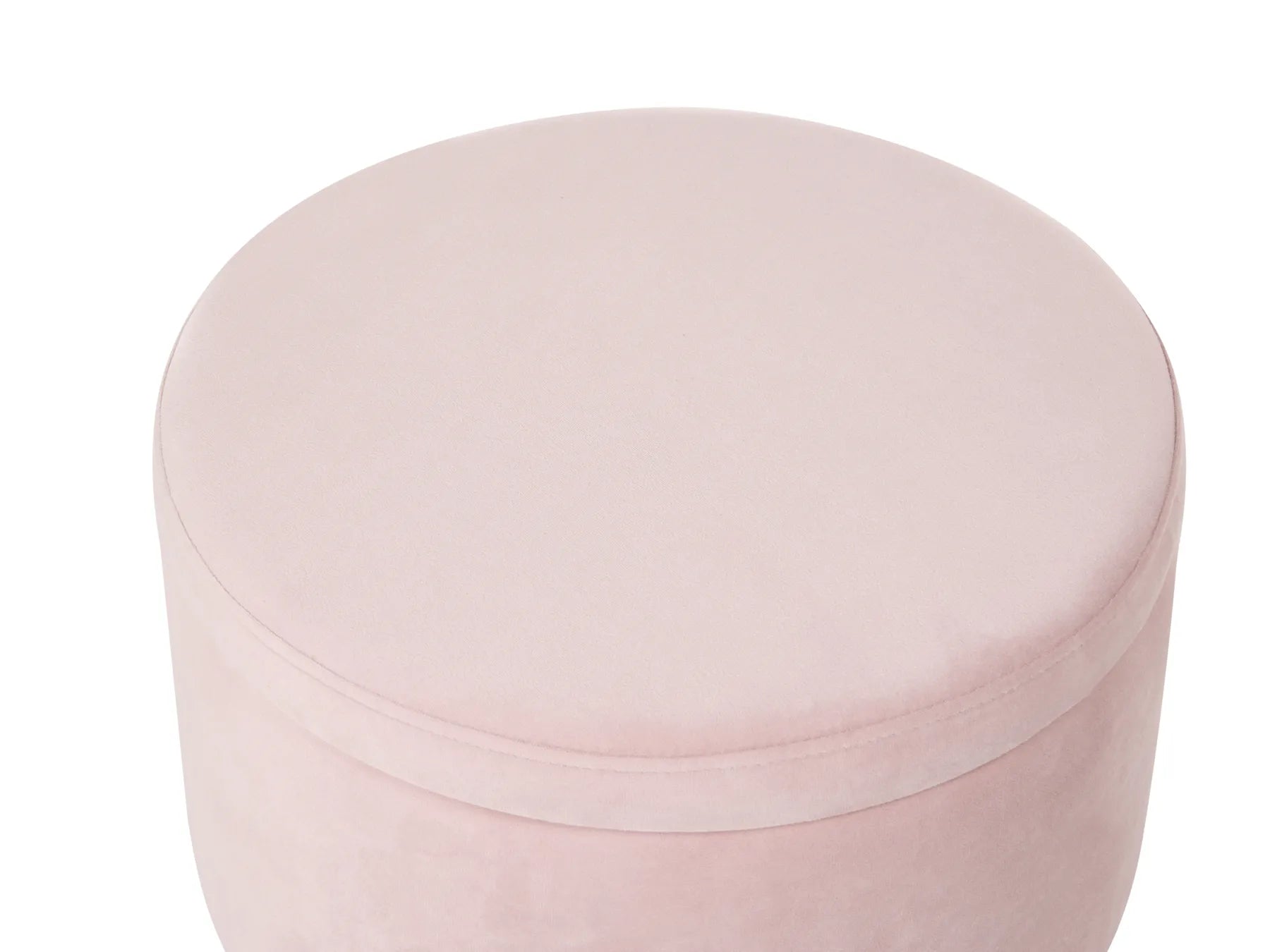 Storage Pouffe SILAS Velvet Pastel Pink