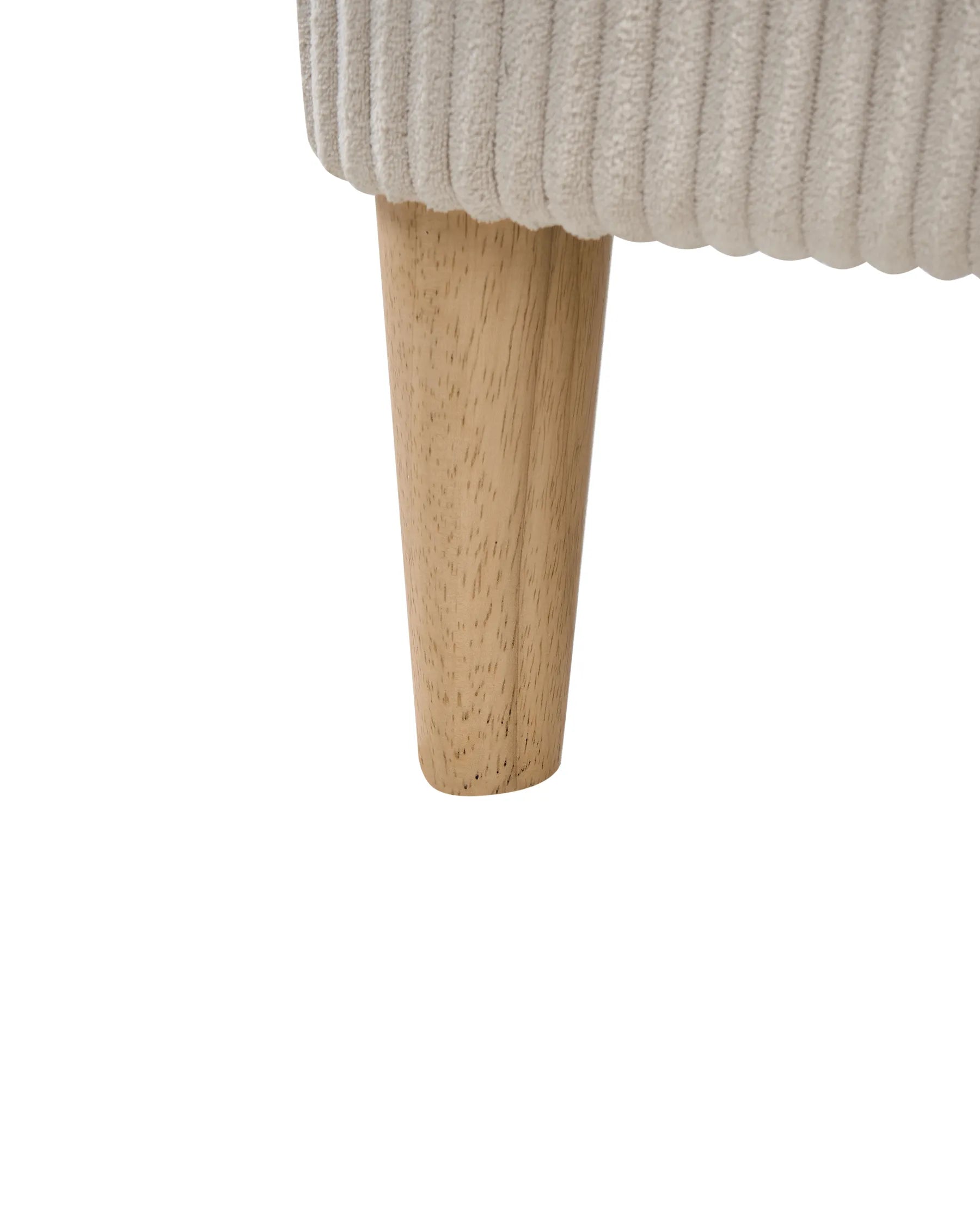 Wingback Chair ABSON Corduroy Light Beige