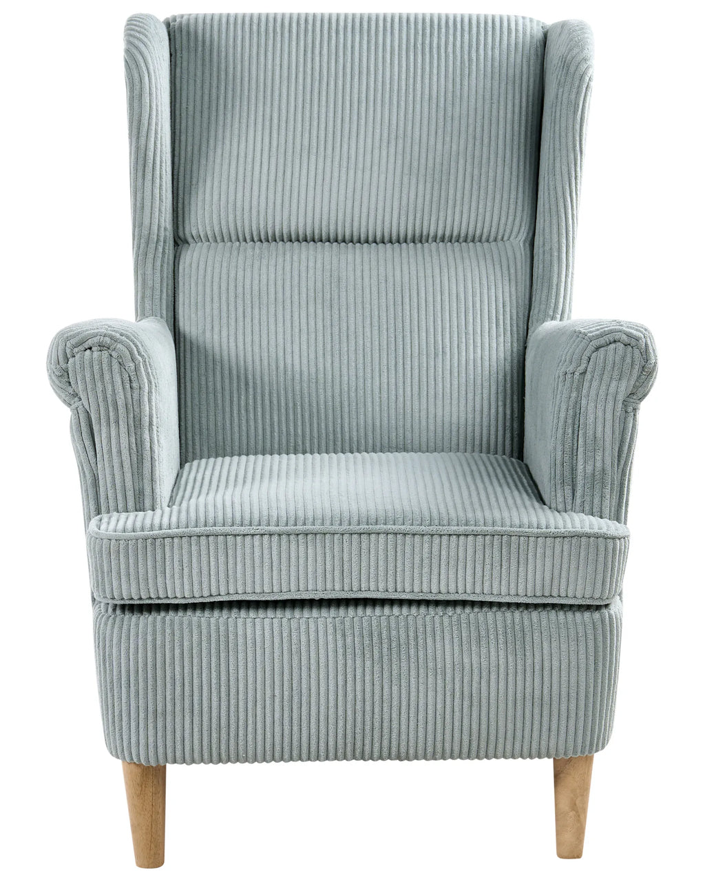 Wingback Chair ABSON Corduroy Light Blue