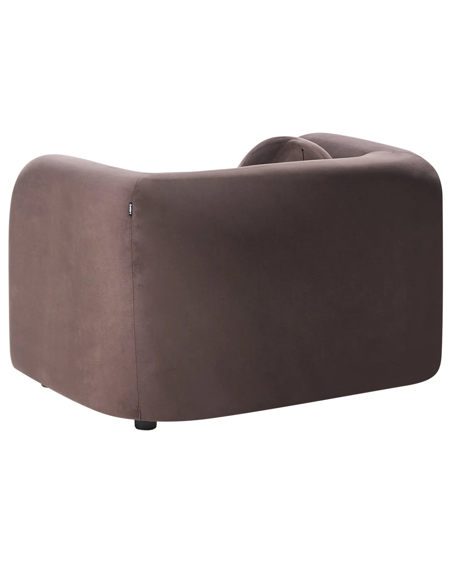 Armchair LEIREN Velvet Dark Brown