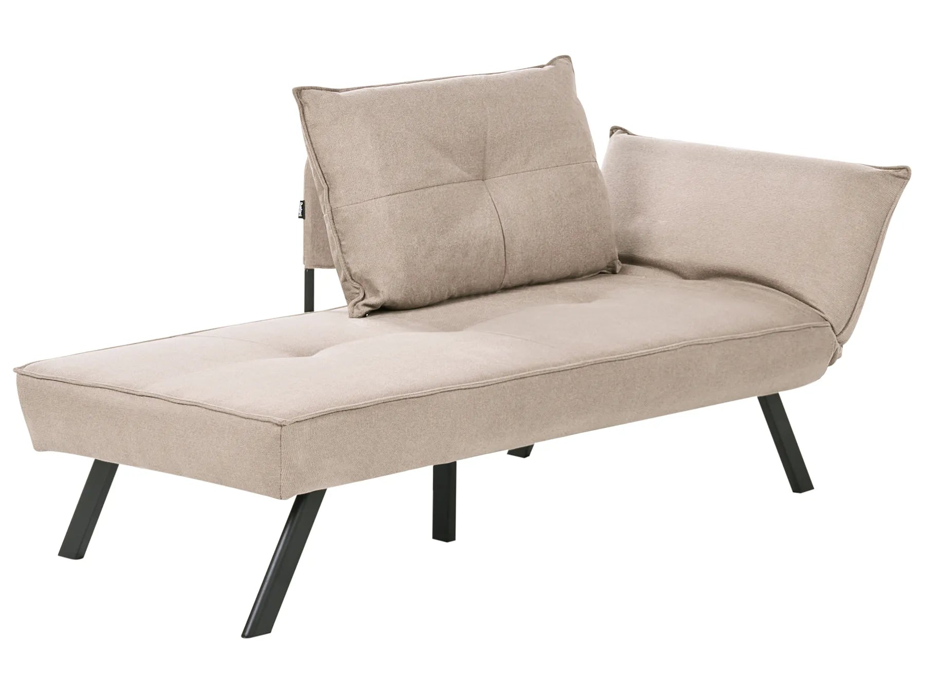 Right-Hand Chaise Lounge ROCAMADOUR Fabric Taupe