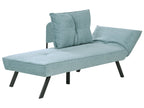Right-Hand Chaise Lounge ROCAMADOUR Fabric Light Blue